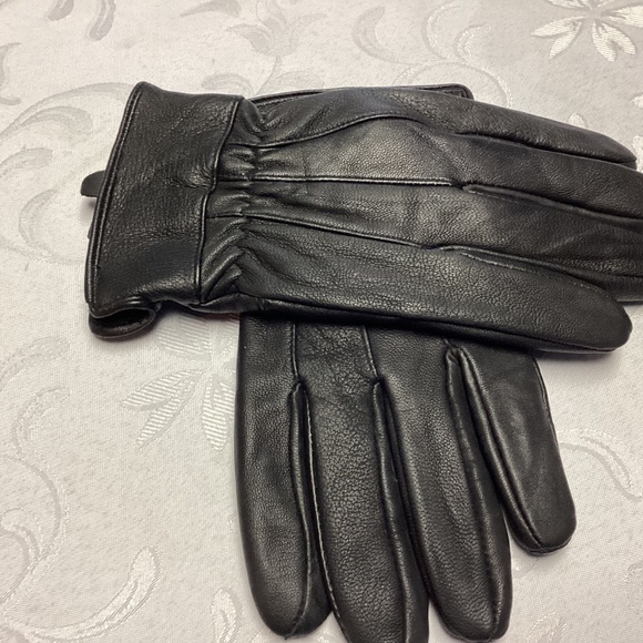 JACOB ASH HOLDINGS. MENS LEATHER GLOVES. BLACK🖤🖤 - Picture 6 of 6